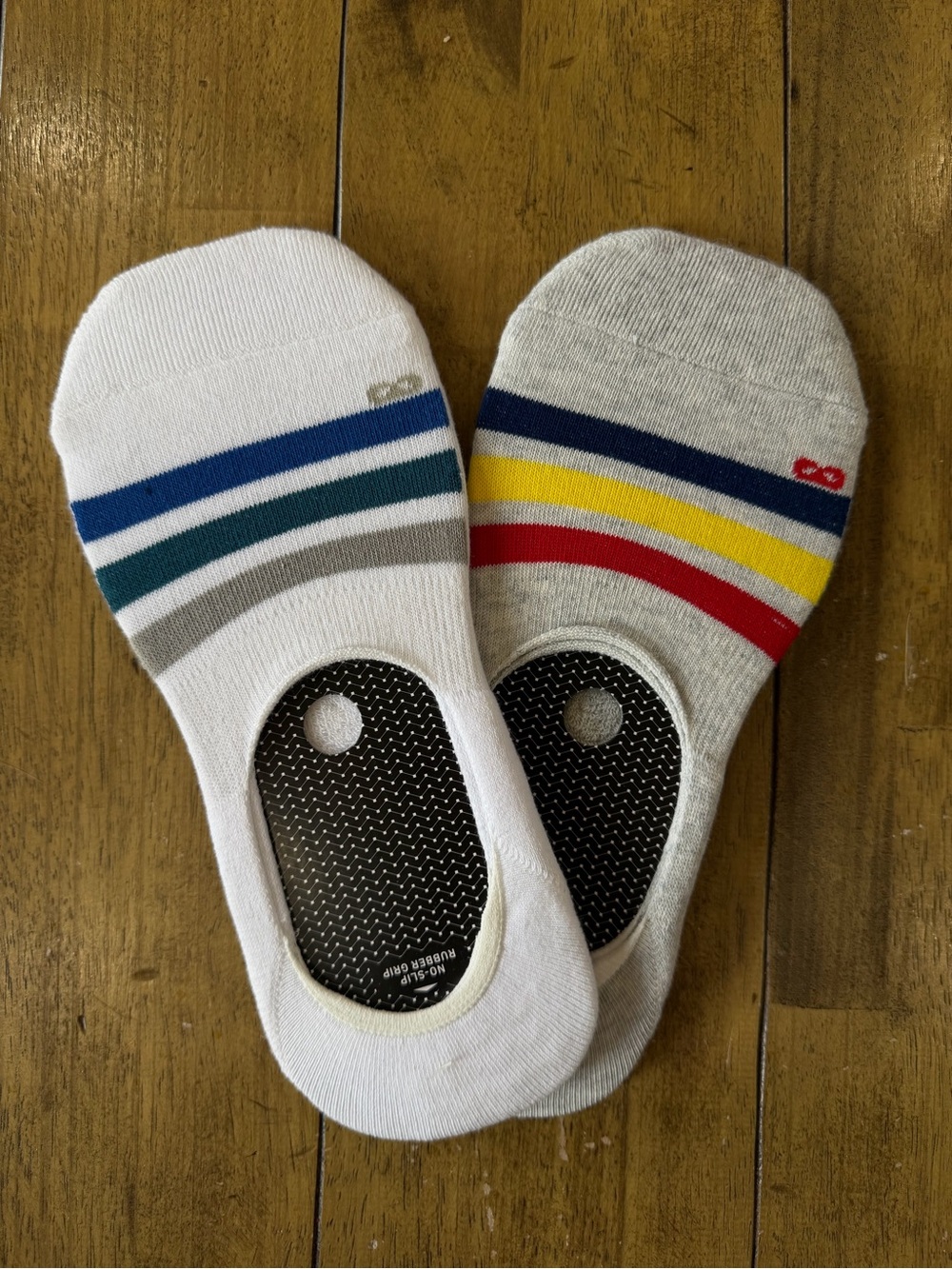 Pair of Thieves Men’s No Show Grip Socks Striped Set NWOT